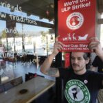 'Workers aren't going to settle for nothing': With contract talks stalled, Starbucks baristas rally in L.A.