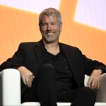 Michael Saylor at cryptocurrency conference